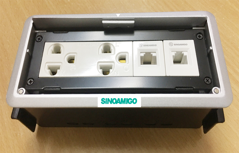 Ô cắm điện âm bàn sinoamigo STS-213 chính hãng cao cấp
